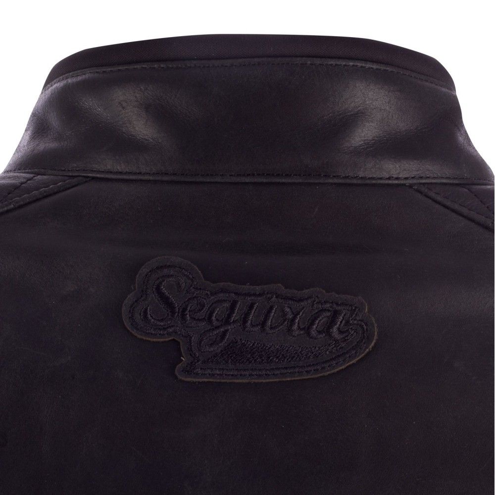 Segura Blouson Moto Scooter Track Cuir Homme Toutes Saisons Scb Noir