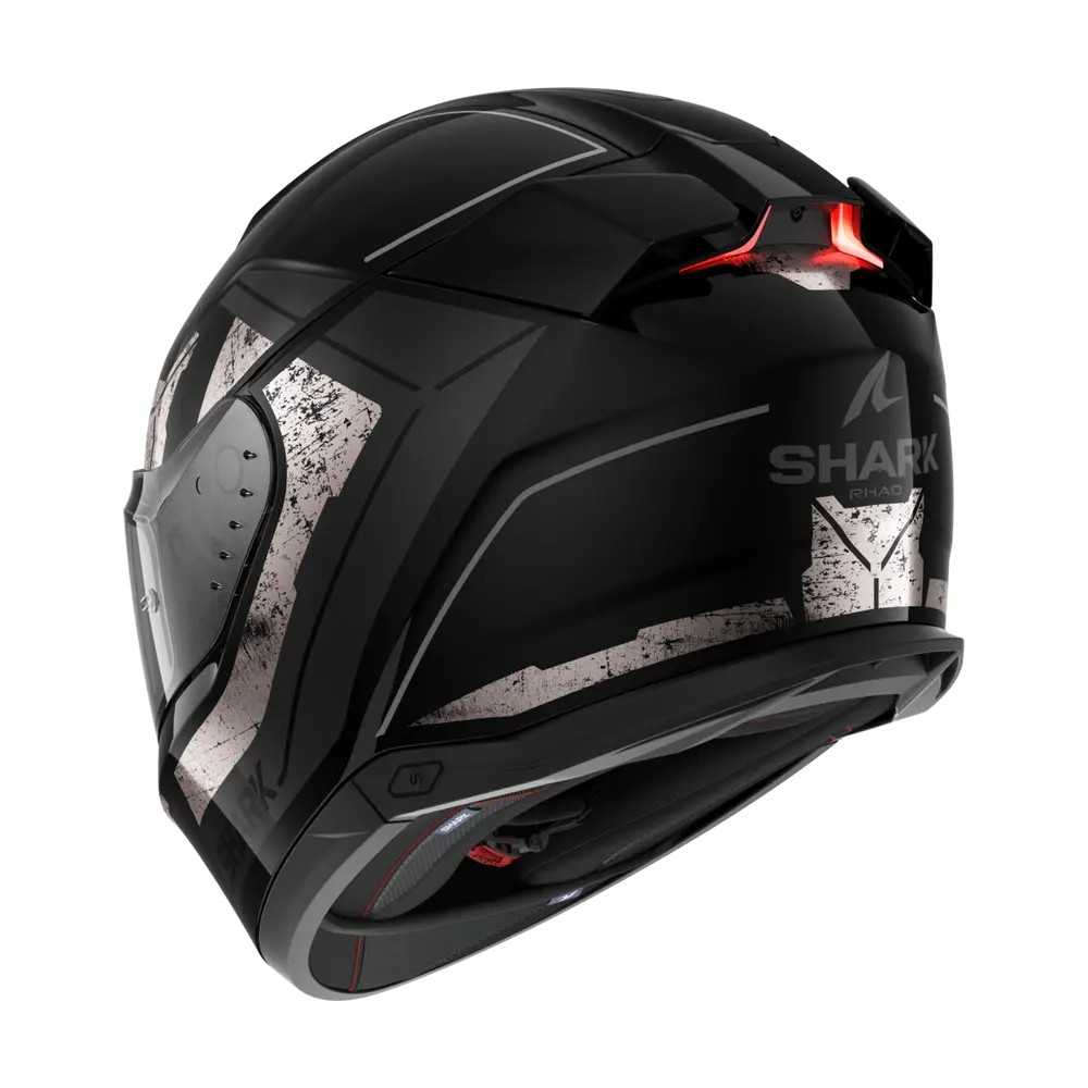 SHARK Integral Motorcycle Helmet SKWAL I3 RHAD Black Chrome Anthracite