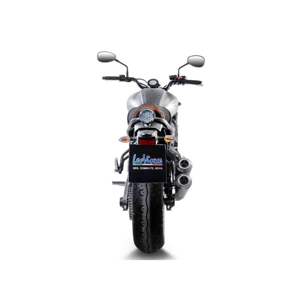 LEOVINCE Yamaha XSR 700 / 2016 2020 ligne complète GP DUALS pot d'échappement double sortie hom EURO 4 noir mat 15109K