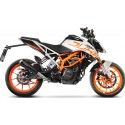 LEOVINCE KTM RC 125 390 / DUKE 125 390 / 2017 2020 GP ONE exhaust matt black EURO 4 15116