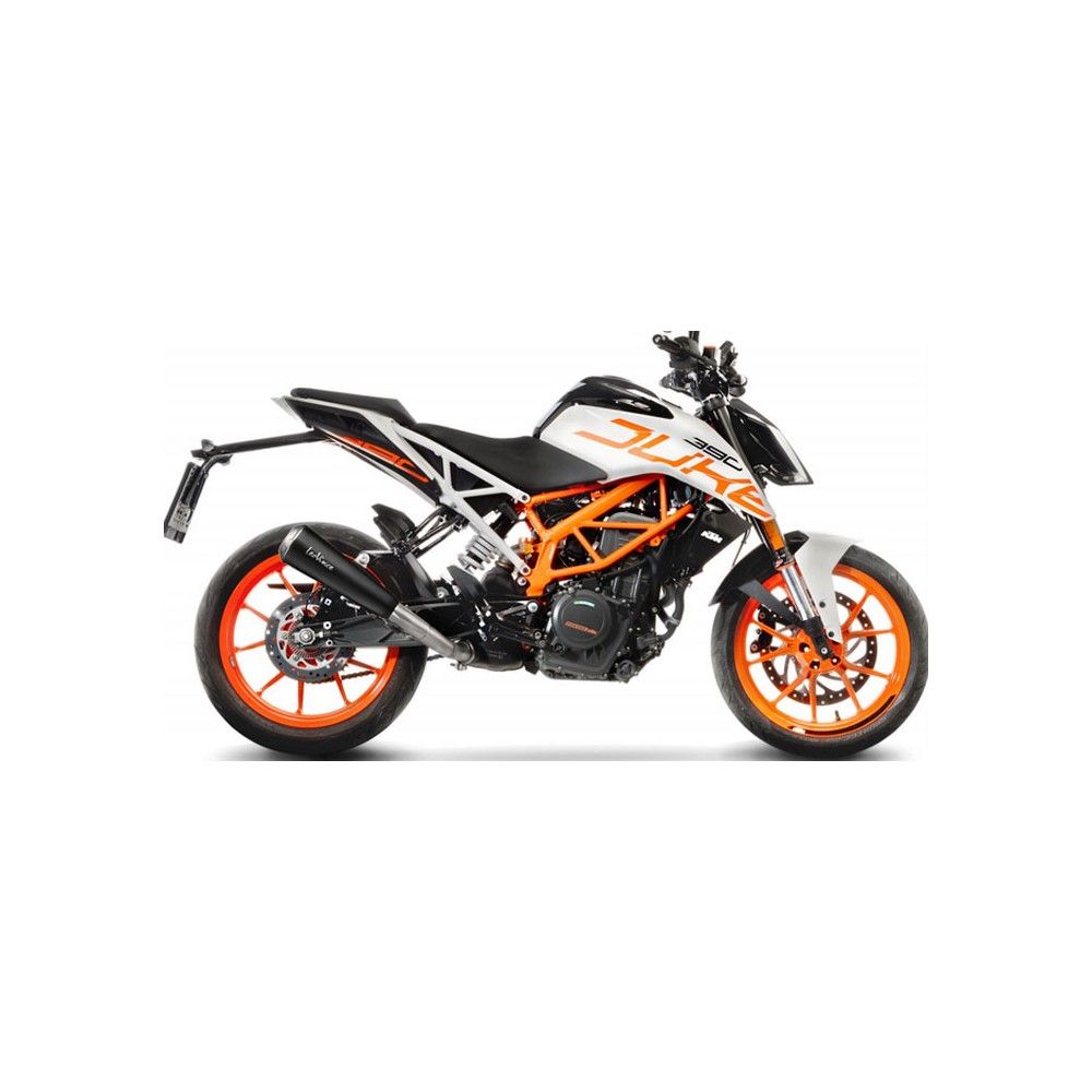 LEOVINCE KTM RC 125 390 / DUKE 125 390 / 2017 2020 GP ONE exhaust matt black EURO 4 15116