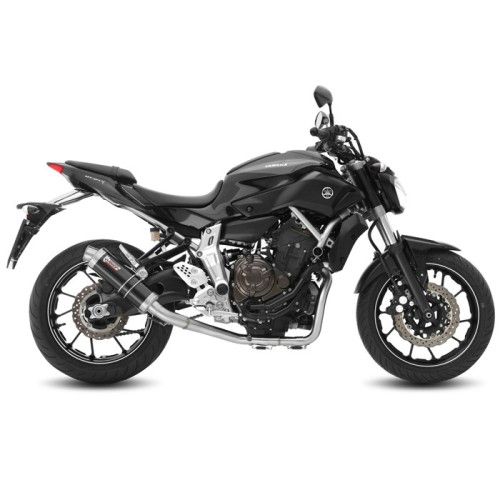 MIVV Yamaha MT07 2014 2017 ligne complète GP NOIR pot d'échappement homologué CE