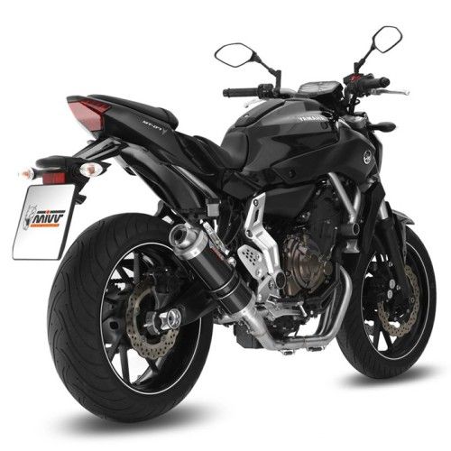 MIVV Yamaha MT07 2014 2017 ligne complète GP NOIR pot d'échappement homologué CE