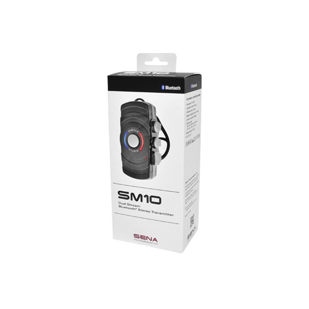 SENA SM10 adaptateur audio stéréo Bluetooth 2.1 + EDR pour casque moto scooter