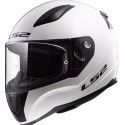 LS2 casque moto intégral FF353J RAPID MINI SOLID enfant blanc brillant