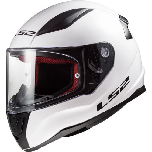 LS2 casque moto intégral FF353 RAPID SOLID blanc brillant