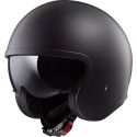 casque jet SPITFIRE SOLID OF599 LS2 moto scooter noir mat