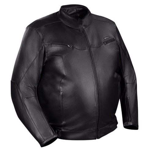 BERING motorcycle GRINGO all seasons man vintage leather jacket black King Size BCB320