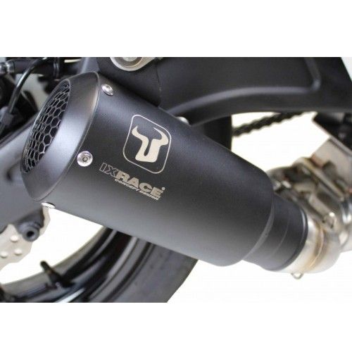 IXRACE YAMAHA MT07 2014 2020 ligne complète d'échappement pot MK2 BLACK AY9262SB homologué EURO 4