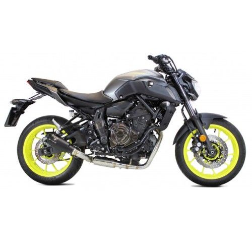 IXRACE YAMAHA MT07 2014 2020 ligne complète d'échappement pot MK2 BLACK AY9262SB homologué EURO 4