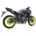 IXRACE YAMAHA MT07 2014 2020 ligne complète d'échappement pot MK2 BLACK AY9262SB homologué EURO 4