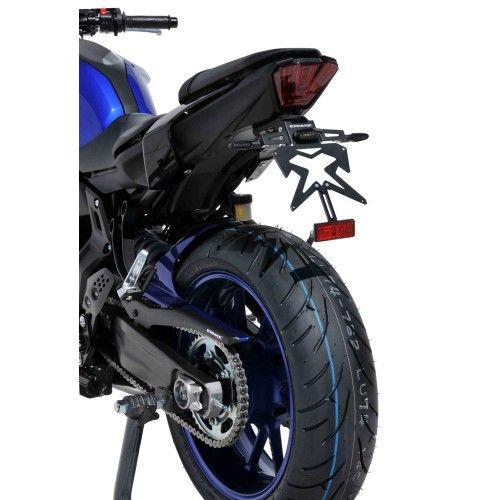 ermax yamaha MT07 2018 2019 2020 support de plaque ALU noir SUP09-EVO 2 + platine de fixation