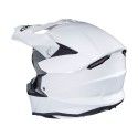 HJC casque moto cross enduro quad i50 blanc métal