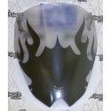 ERMAX AEROMAX windscreen Yamaha XJ6 Diversion 2009 2013 satin grey + flaming