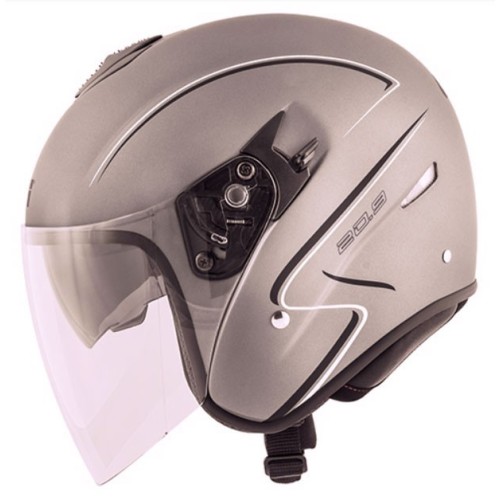 GIVI jet helmet moto scooter FIBER 20.9 GLIESE matt titanium