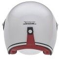 NOX casque jet vintage moto scooter HERITAGE blanc brillant