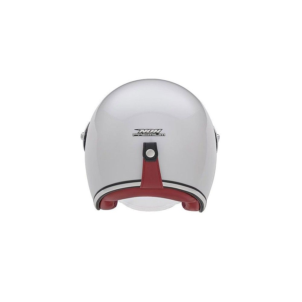 NOX casque jet vintage moto scooter HERITAGE blanc brillant