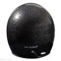 NOX casque jet vintage moto scooter N242 GLITTER noir pailleté