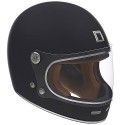 NOX motorcycle scooter vintage FIBER integral helmet REVENGE matt black