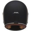 NOX casque intégral vintage FIBRE moto scooter REVENGE noir mat