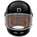 NOX motorcycle scooter vintage FIBER integral helmet REVENGE gloss black