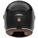 NOX motorcycle scooter vintage FIBER integral helmet REVENGE gloss black