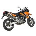 LEOVINCE KTM 950 SUPERMOTO / 990 SM / R / 2005 2012  LV ONE EvoII INOX paire de pots d'échappement NON HOM 8414E