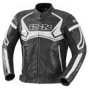 IXS motorcycle HYPE all seasons man sport leather jacket black-white PROMO