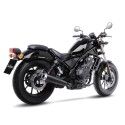 LEOVINCE Honda CMX 500 REBEL / 2017 2022 CLASSIC RACER BLACK pot d'échappement vintage hom EURO 4 15006B