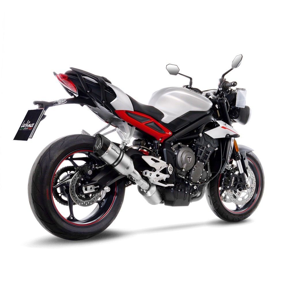 LEOVINCE Triumph  765 STREET TRIPLE /  R / RS / S / 2017 2022 LV PRO inox EURO 4 silencer 14286E