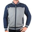 HARISSON motorcycle TEDDY BEAR sportswear man sweat urban jacket blue-grey