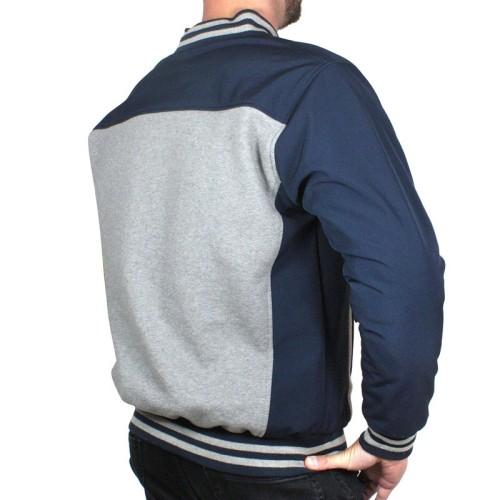 HARISSON motorcycle TEDDY BEAR sportswear man sweat urban jacket blue-grey