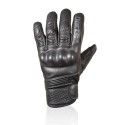 CHAFT PRIDE man summer vintage motorcycle scooter leather gloves EPI black