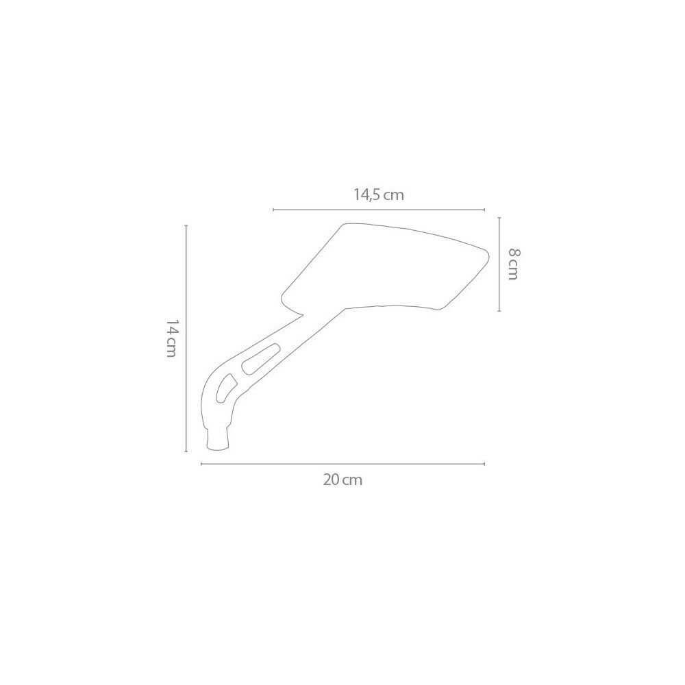 CHAFT paire de rétroviseurs universel TILT pour moto & scooter - IN1033