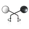 CHAFT universal motorcycle collared BLACK rear-view mirror for 22mm standard handlebars - RE107