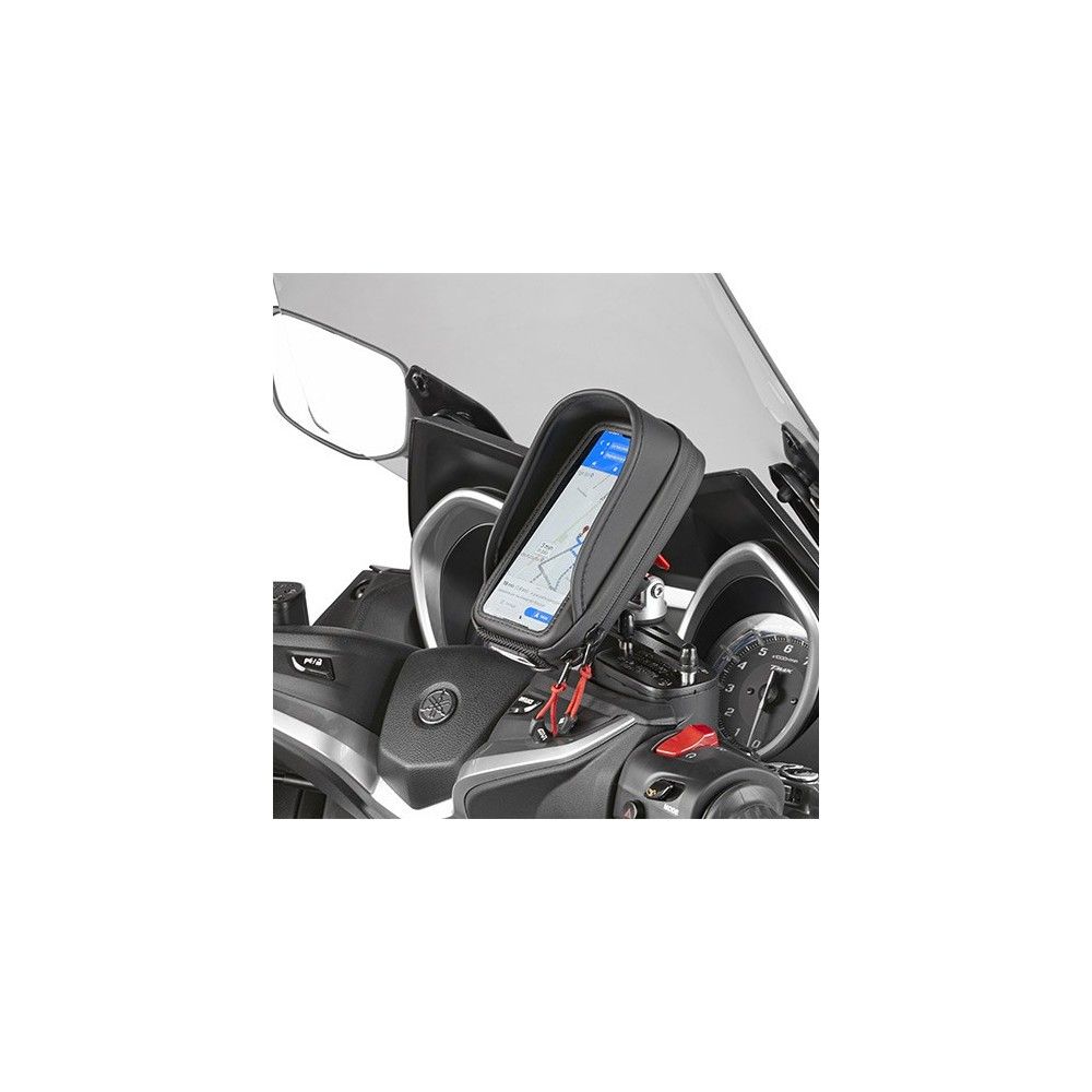 GIVI support universel S903A pour GPS & smartphone sur moto scooter fixation couvercle bocal liquide de frein embrayage