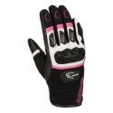 BERING gants cuir SPORT moto scooter été femme LADY URSULA noir-fushia BGE396