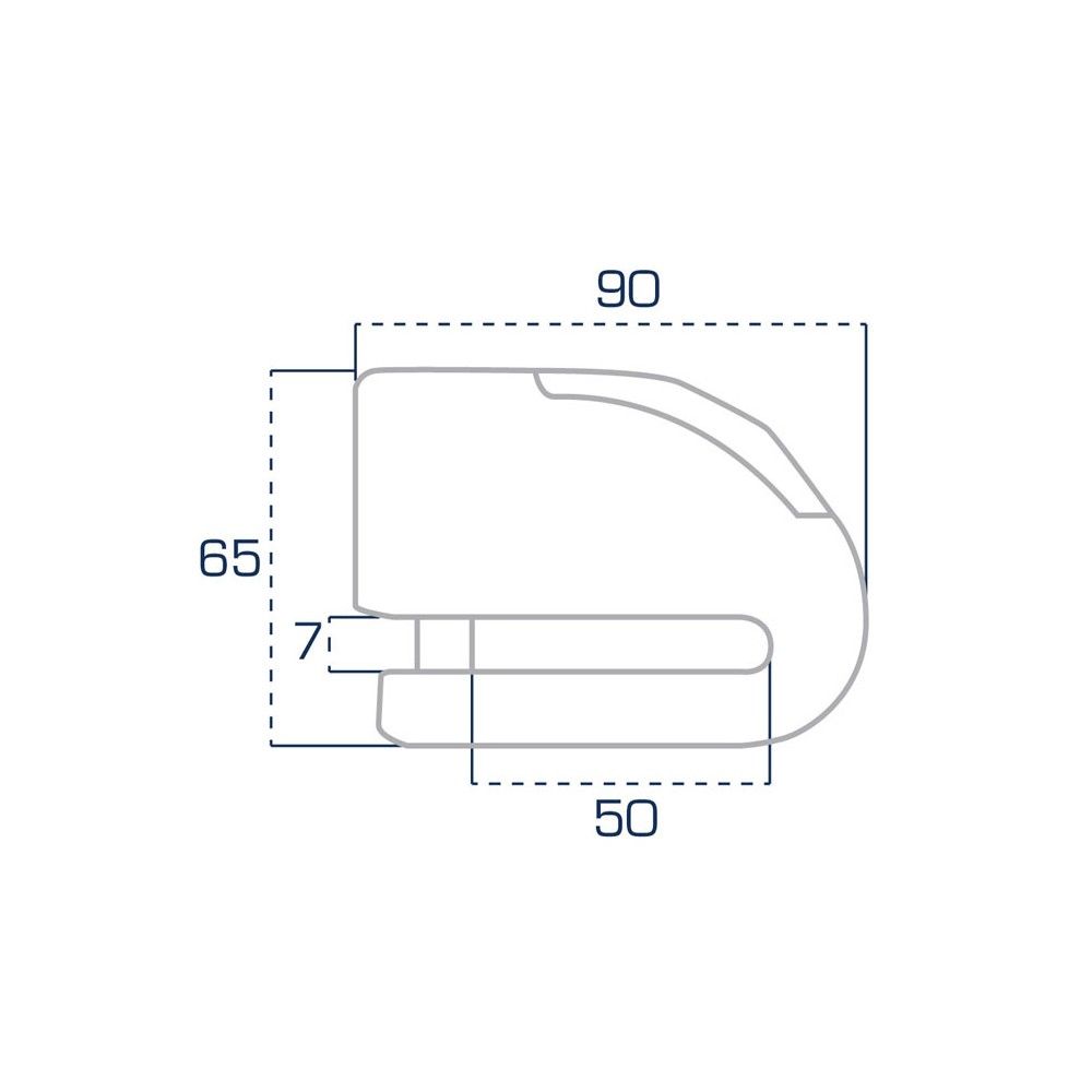 CHAFT FR SECURITE Antivol mini bloque disque moto scooter avec alarme FR10 - SRA - AV243