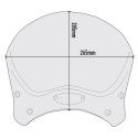 GIVI Honda CMX 500 REBEL 2017 2019 Cafe Racer alu windscreen 100ALB - 20.5cm high