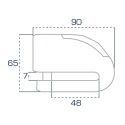 CHAFT FR SECURITE Antivol bloque disque moto scooter avec alarme FR14 INOX - SRA - AV241