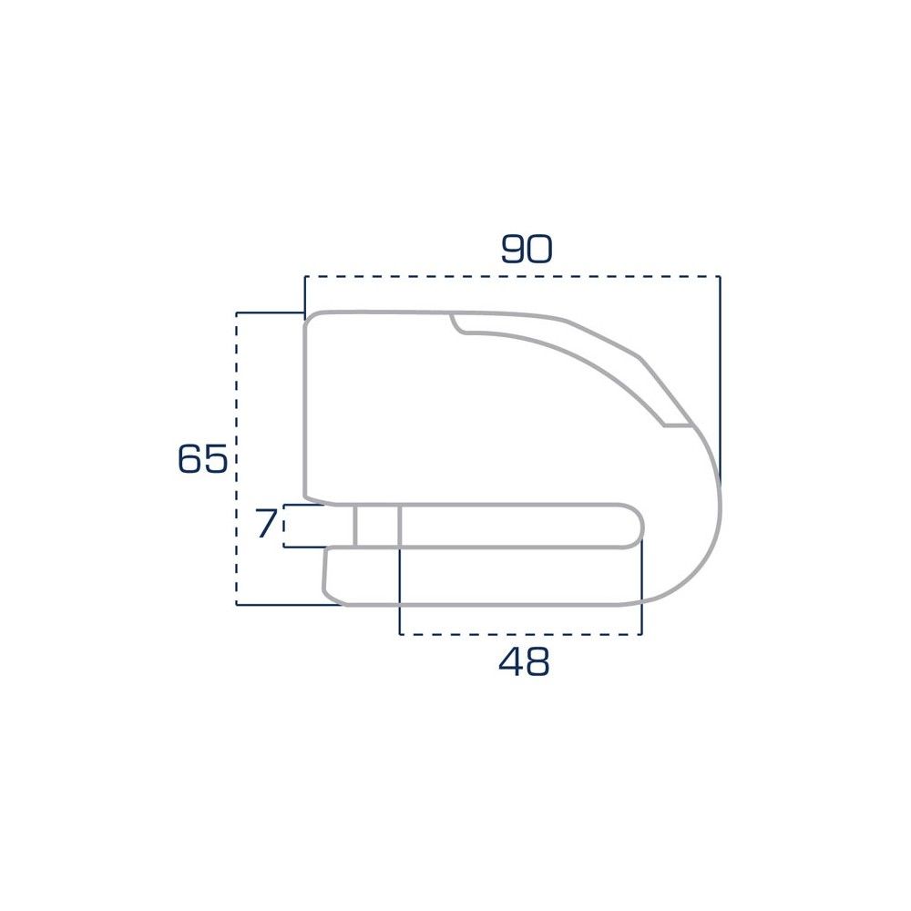 CHAFT FR SECURITE Antivol bloque disque moto scooter avec alarme FR14 INOX - SRA - AV241