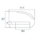 CHAFT FR SECURITE Antivol bloque disque moto scooter avec alarme FR15 - SRA - AV242