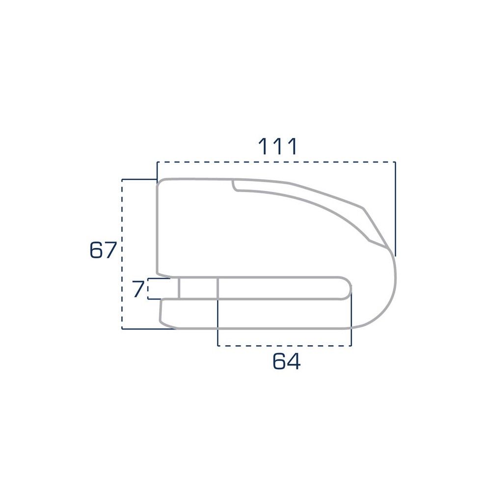 CHAFT FR SECURITY block disk security with alarm motorcycle scooter FR15 - SRA - AV242