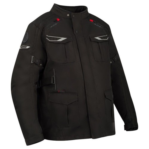 BERING motorcycle CARLOS all seasons man textile waterproof jacket king size black BTV590