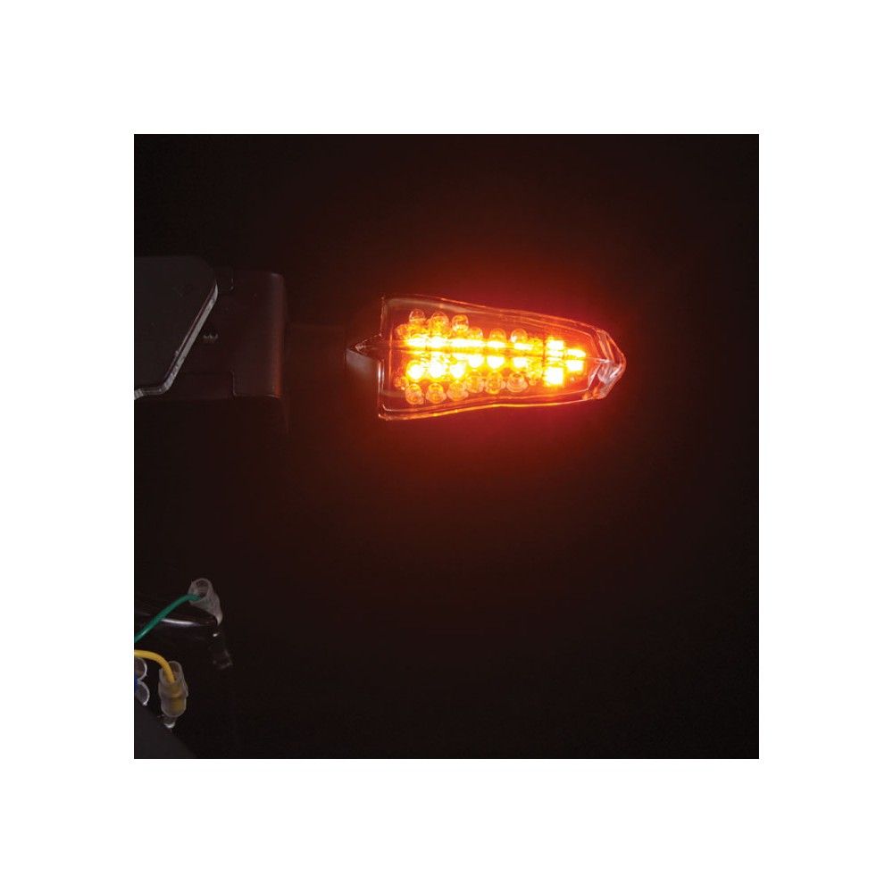 CHAFT paire de clignotants moto FRESH led + rappel feu HOMOLOGUE CE