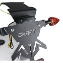 CHAFT paire de clignotants moto universels GUNNER à ampoule HOMOLOGUE CE