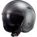 LS2 SPITFIRE JEANS vintage jet helmet moto scooter OF599 gloss titanium