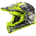 LS2 casque cross enduro quad trail MX437 FAST EVO CRUSHER noir fluo brillant