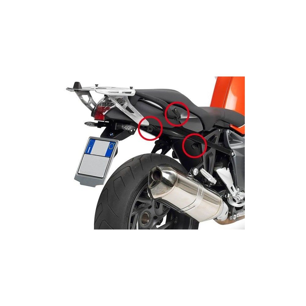 GIVI PLXR691 quick support for luggage side case GIVI MONOKEY SIDE BMW K1200 R 05/08 & K1300 R 09/16