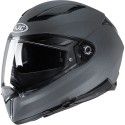 HJC FIBERGLASS integral motorcycle scooter helmet F70 matt metal GREY 